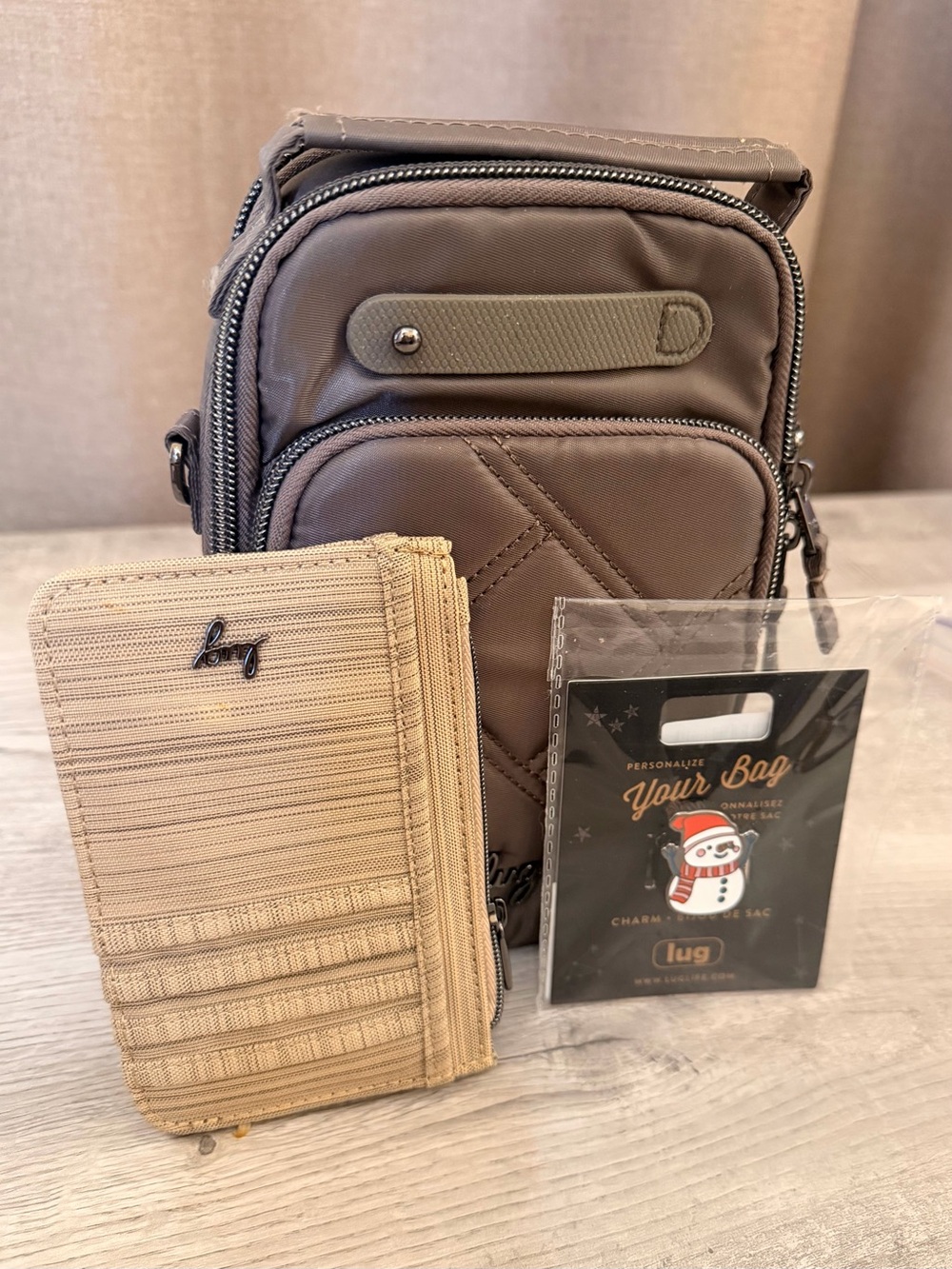Lug Skeeter Mini  Bridge,  a Lug Slide Wallet and Adorable Charm.  (P15)
